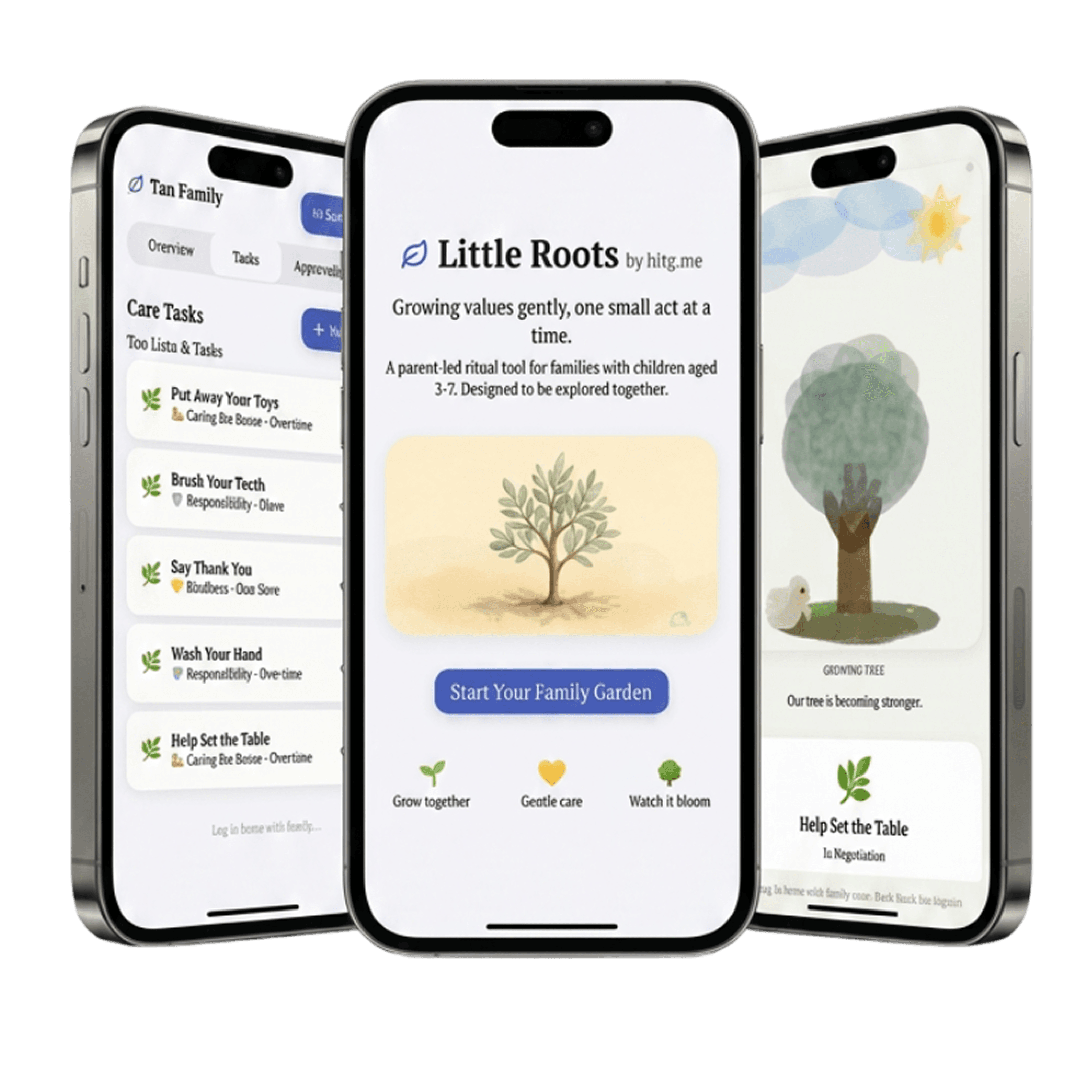 Little Roots app mockup